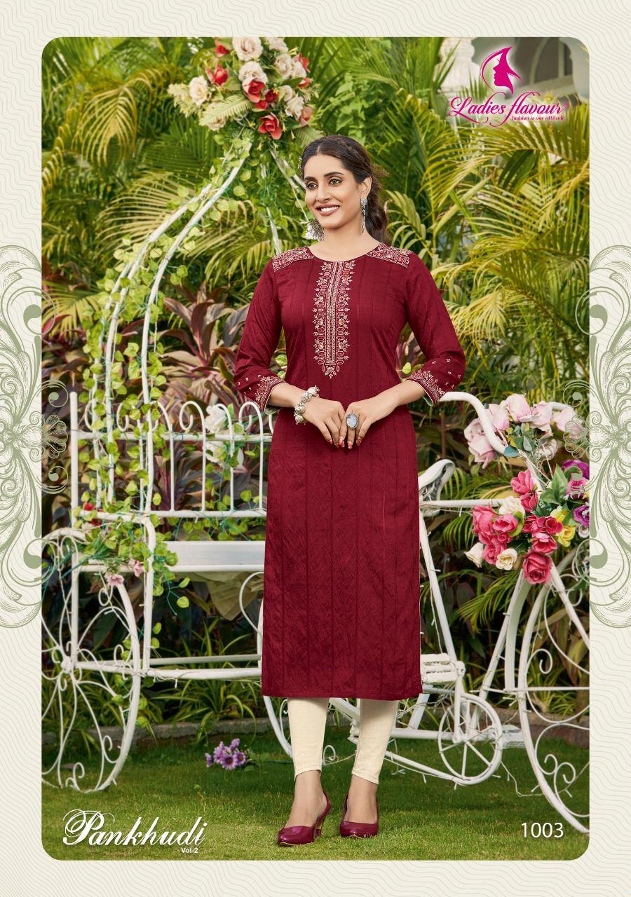 Ladies Flavour Pankhudi 2 New Fancy Designer Ethnic Wear Latest Kurti Collection